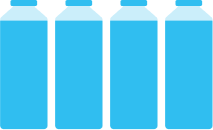 Бутылки с водой